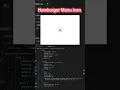 Hamburger Menu Animation HTML CSS