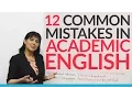 12 Common Errors in Academic English - and how to fix them