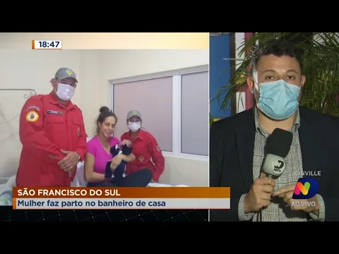 Mulher faz parto no banheiro de casa em São Francisco do Sul
