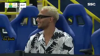 النصر والاهلي  ردة فعل المعلق مدحت شلبي على تواجد محمد رمضان في المدرجات دندنها
