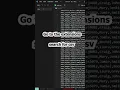 The CSV File Reading