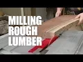 How to mill a slab of walnut - Woodworking Tutorial
