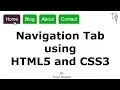 Navigation Tab using HTML5 and CSS3 - No JavaScript