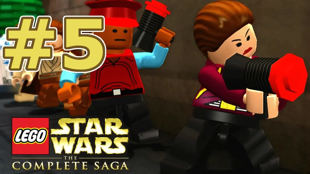 Lego Star Wars Saga - Episode 4 - Chapter 5 - Death Star Escape! - Gameplay/Walkthrough. 