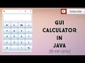 GUI Calculator in JAVA using eclipse ide Tech Projects
