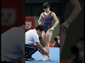 Lagu Japanese gymnast consulting with doctor about ankle injury #gymnast #gymnastics #athlete #sports