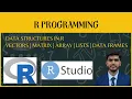 Data Structures in R Vectors Matrix Arrays Lists Data Frames R programming Experiment 2