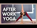 After Work Yoga Stretch - RELIEF FROM SITTING with kittens