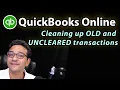 QuickBooks Online Cleaning up old uncleared transactions from bank or credit card reconciliation