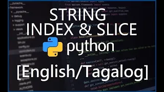Python Programming for Beginners - 12 String Index and Slice