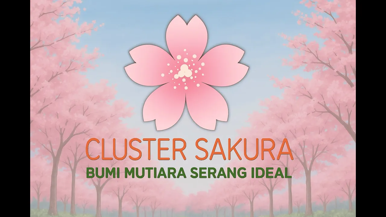🌸 Sakura no Hana – 桜の華 di Cluster Sakura さくらの街 Rumah Bergaya Jepang di Kawasan BMSideal Kota Serang