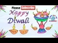 Happy Diwali Drawing and Coloring Diwali Coloring Pages Kids Coloring Pages Learn Colors