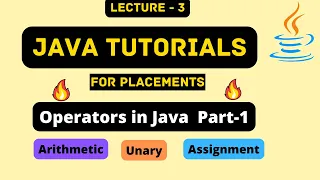 Operators in Java Hindi - Part 1
