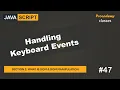 Handling Keyboard Events DOM DOM Manipulation A Complete JavaScript Course