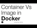 Image Vs Container In Docker Docker Tutorial