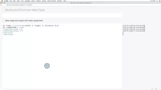Struct and Enums are Value Types