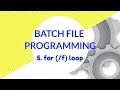 For F Loop in Batch File Programming