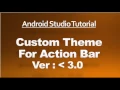 Android Studio Tutorial 62 Custom Background for Action Bar