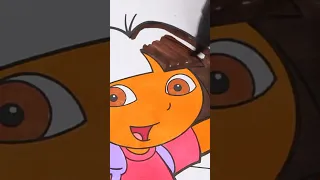 Coloring Dora Boots