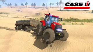 Spintires: MudRunner - CASE IH PUMA CVX 160 Tractor - Extreme Off-Road Sand Test (4K)