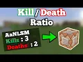 How to Make a Kill to Death Counter with Minecraft Scoreboards Command Block Tutorial