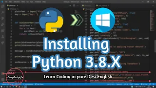 - Installing Python on Windows 10 Python Tutorial for Absolute Beginners 2020 DeepScript