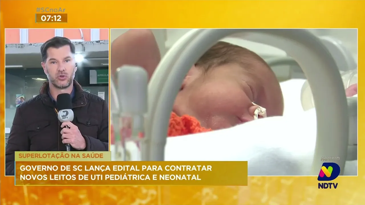 Governo de SC abre edital para contratar novos leitos de UTI pediátrica e neonatal