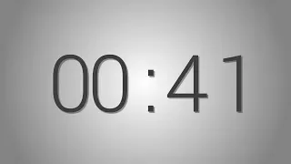 41 Seconds countdown Timer - Beep at the end Simple Timer forty-one sec