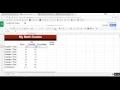 Gradebook Project in Google Sheets