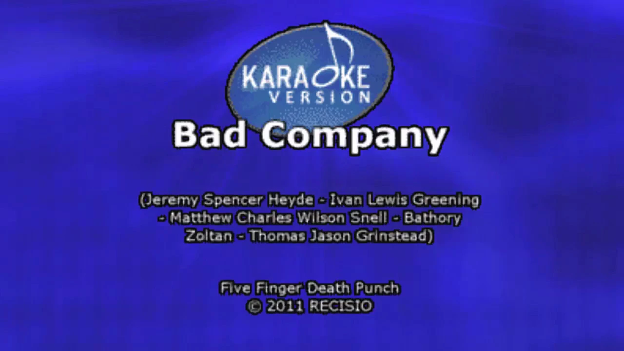 Karaoke - Five Finger Death Punch - Bad Company Karaoke - Five Finger Death Punch - Bad Company