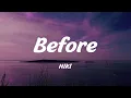 NIKI - Before (Lyrics)