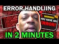 Learn JavaScript ERROR HANDLING In 2 Minutes