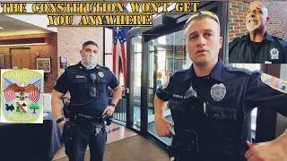 UNHINGED SECURITY GUARD ASSAULTS AND ILLEGALLY DETAINS JOURNALIST CORRUPT POLICE LIE TO MY FACE