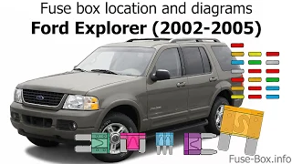 Fuse box location and diagrams Ford Explorer 2002-2005