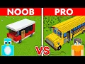 Download Lagu NOOB vs PRO: BUS HOUSE Build Challenge In Minecraft!