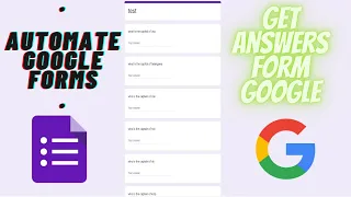Automate Google Forms and get the Answers from Google with auto submission using python