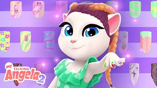 Which Nail Style Wins? 💖💅 My Talking Angela 2 Gameplay