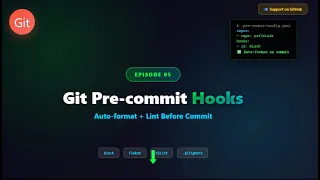 Git Pre-commit Hooks Tutorial 2025 Auto-format Lint Before Commit Zero to Hero Ep 5
