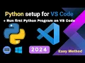 How to setup Python for VSCode in 2024 in 3 min Install Python and Setup VSCode for Mac Windows