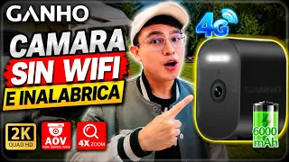 Esta cámara de seguridad funciona donde NO hay WiFi | GANHO 4G