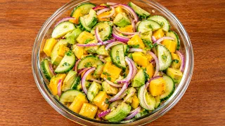 💥 3 ingredientes, 10 minutos y una ensalada que sorprende a cualquiera. 🤤🥭🥑