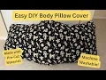 Sew a Body Pillow Cover Easy 2 Yard Fabric Sewing Ideas DIY Body Pillow Cover with Zipper