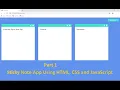 Build an amazing Stucky note App Using HTML CSS and JavaScript Part1