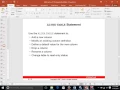 Alter Table Statements