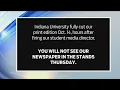 IU cuts print edition of student newspaper Indiana Daily Student