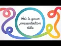Rainbow Line Presentation Template Education