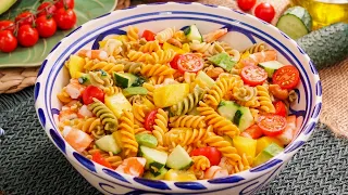 Ensalada de Pasta Fácil, Fresca y Deliciosa - Lista en 15 Minutos 🥗