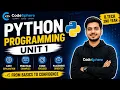 Python Programming Unit 1 AKTU B Tech 2nd Year Complete Introduction to Python