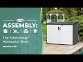 Suncast The Stow-Away Horizontal Shed Assembly