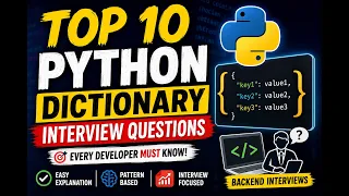 Top 10 Python Dictionary Interview Questions Every Backend Developer Should Practice